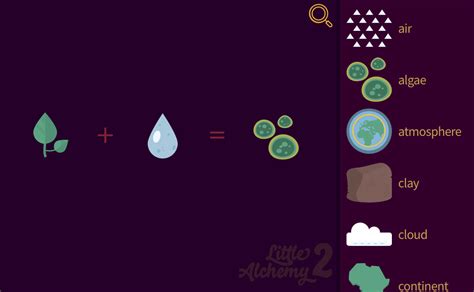 How to make ALGAE in Little Alchemy 2